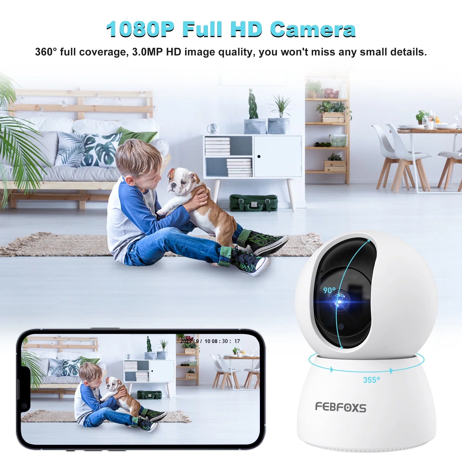 2K Baby Monitor | Security Camera for Home Security