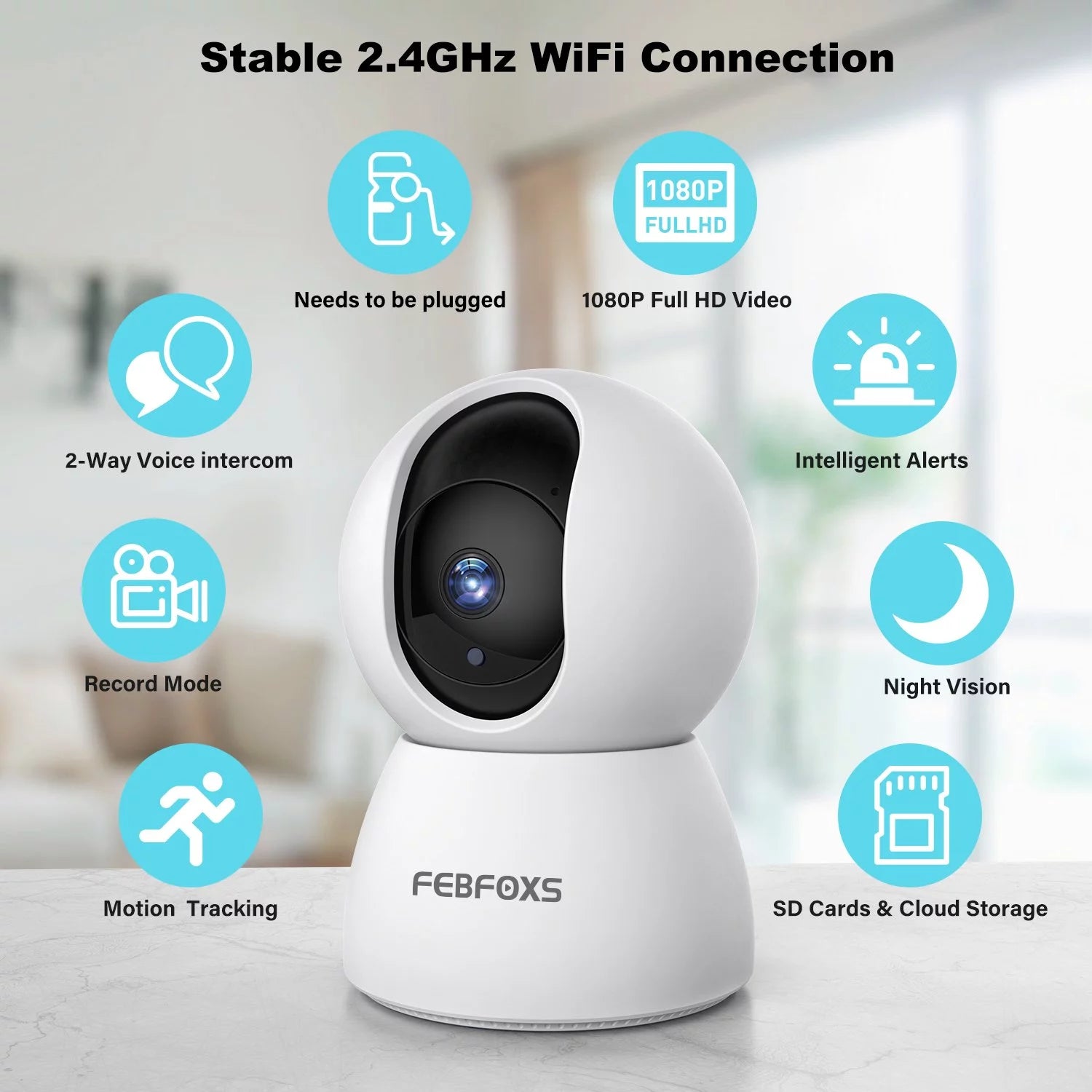 2K Baby Monitor | Security Camera for Home Security
